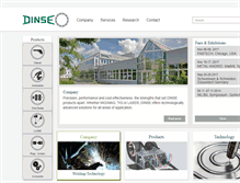 Tablet Screenshot of dinse-us.com